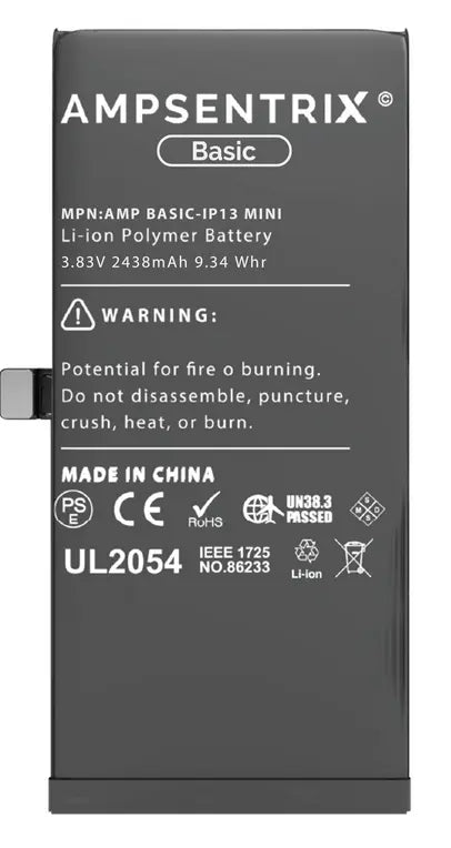 Ampsentrix Basic Replacement Batteries for Apple iPhone 13 Mini / 13 / 13 Pro / 13 Pro Max - 3C Easy Markham