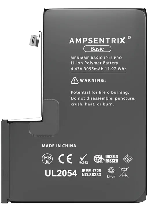 Ampsentrix Basic Replacement Batteries for Apple iPhone 13 Mini / 13 / 13 Pro / 13 Pro Max - 3C Easy Markham