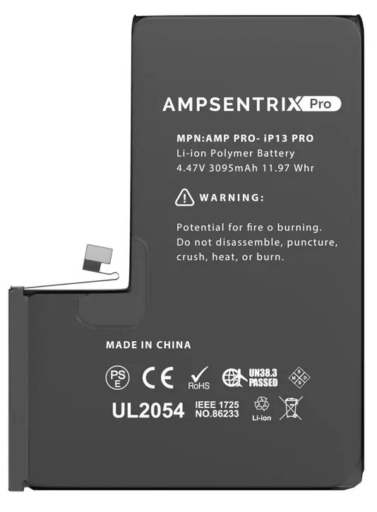 Ampsentrix Pro Replacement Batteries for Apple iPhone 13 Mini / 13 / 13 Pro / 13 Pro Max - 3C Easy Markham