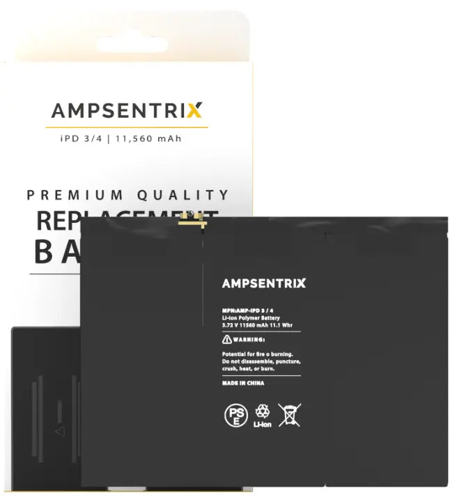 Ampsentrix Replacement Batteries for Apple iPads - 3C Easy Markham