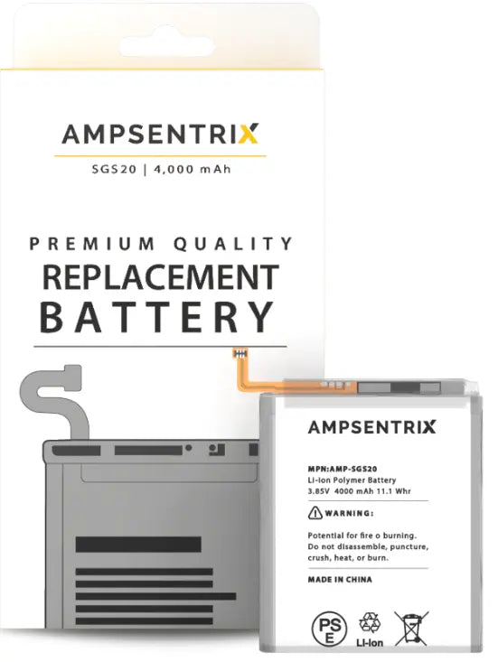 Ampsentrix Replacement Batteries for Samsung S20 5G, S20 Plus 5G, S20 Ultra 5G, and S20FE 5G - 3C Easy Markham