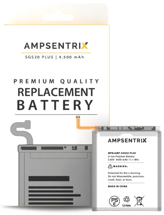 Ampsentrix Replacement Batteries for Samsung S20 5G, S20 Plus 5G, S20 Ultra 5G, and S20FE 5G - 3C Easy Markham