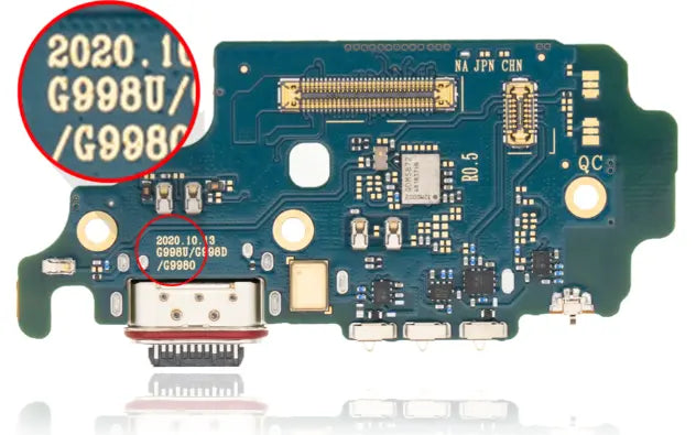 Replacement Charging Port for Samsung Galaxy S21 5G, S21 Plus 5G and S21 Ultra 5G - 3C Easy Markham