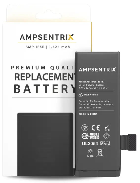 Ampsentrix Batteries for Apple iPhone 5S & 5SE (2016) AmpSentrix