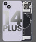 Back Cover Pre-Installed with Wireless Charging Coil, MagSafe Magnets & Flashlight Flex for iPhone 14 Plus 3C Easy Markham