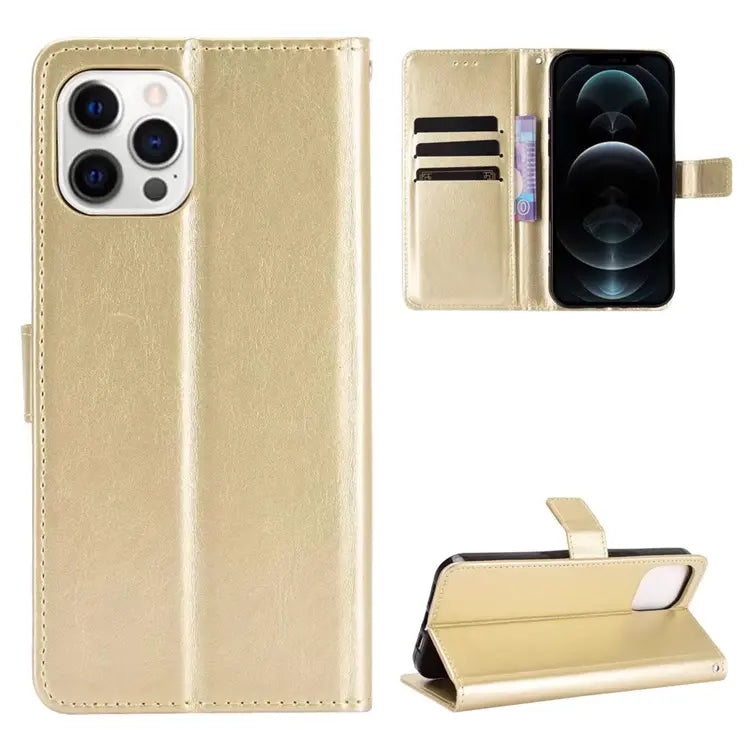 Artificial Leather Profolio Case for iPhone 15, 15 Plus, 15 Pro and 15 Pro Max - 3C Easy Markham