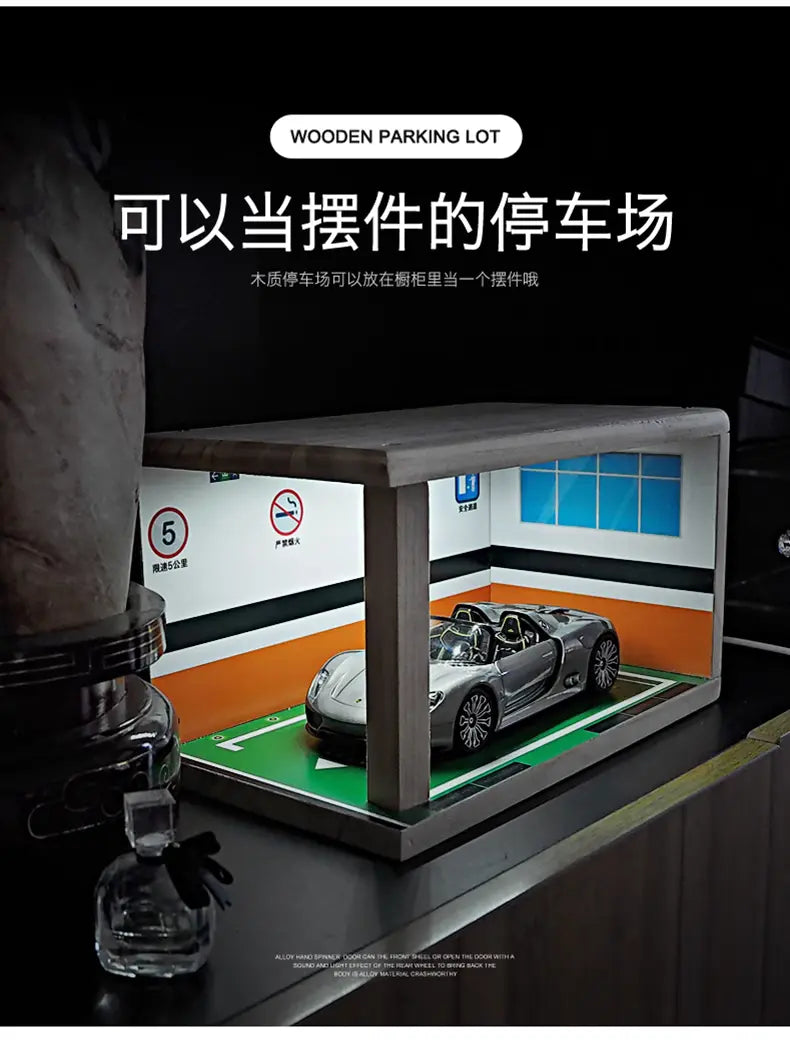 Welly's Simulated Parking Lot Spot for 1:24 Diecast Car Model - 3C Easy Markham