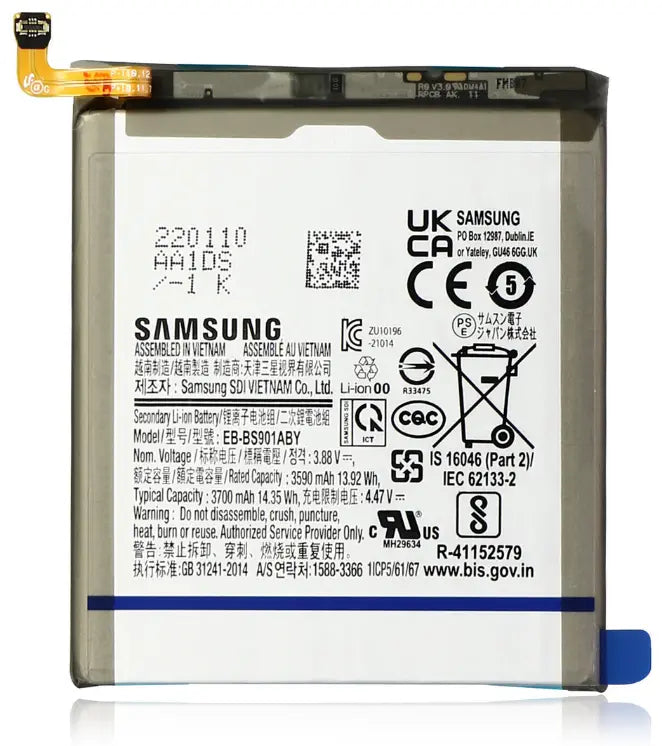 Genuine Samsung Replacement Battery for Samsung Galaxy S22 5G, S22 Plus 5G, and S22 Ultra 5G - 3C Easy Markham