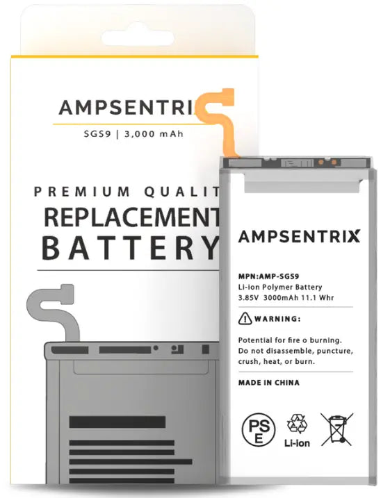 Ampsentrix Replacement Batteries for Samsung S8, S8 Plus, S9 and S9 Plus - 3C Easy Markham