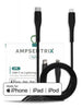 Ampsentrix Braided USB-C to Lightning Cable - 3C Easy Markham