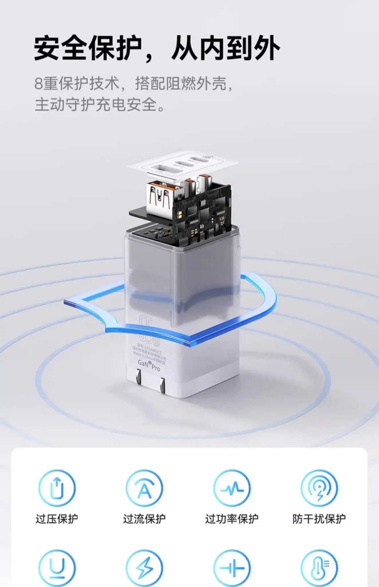 Baseus 65W QC+PD+PPS GaN Fast Charger w/ USB-C to C cable - 3C Easy Markham