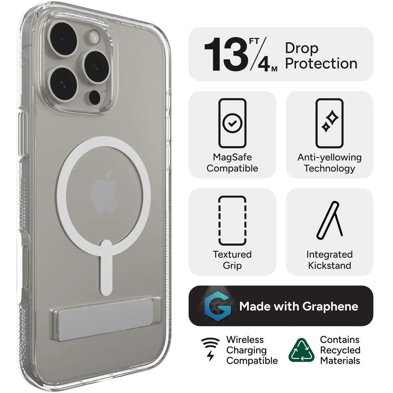 The ZAGG Graphene Crystal Palace Snap Kickstand Case: Ultimate Protection Meets Style - 3C Easy Markham