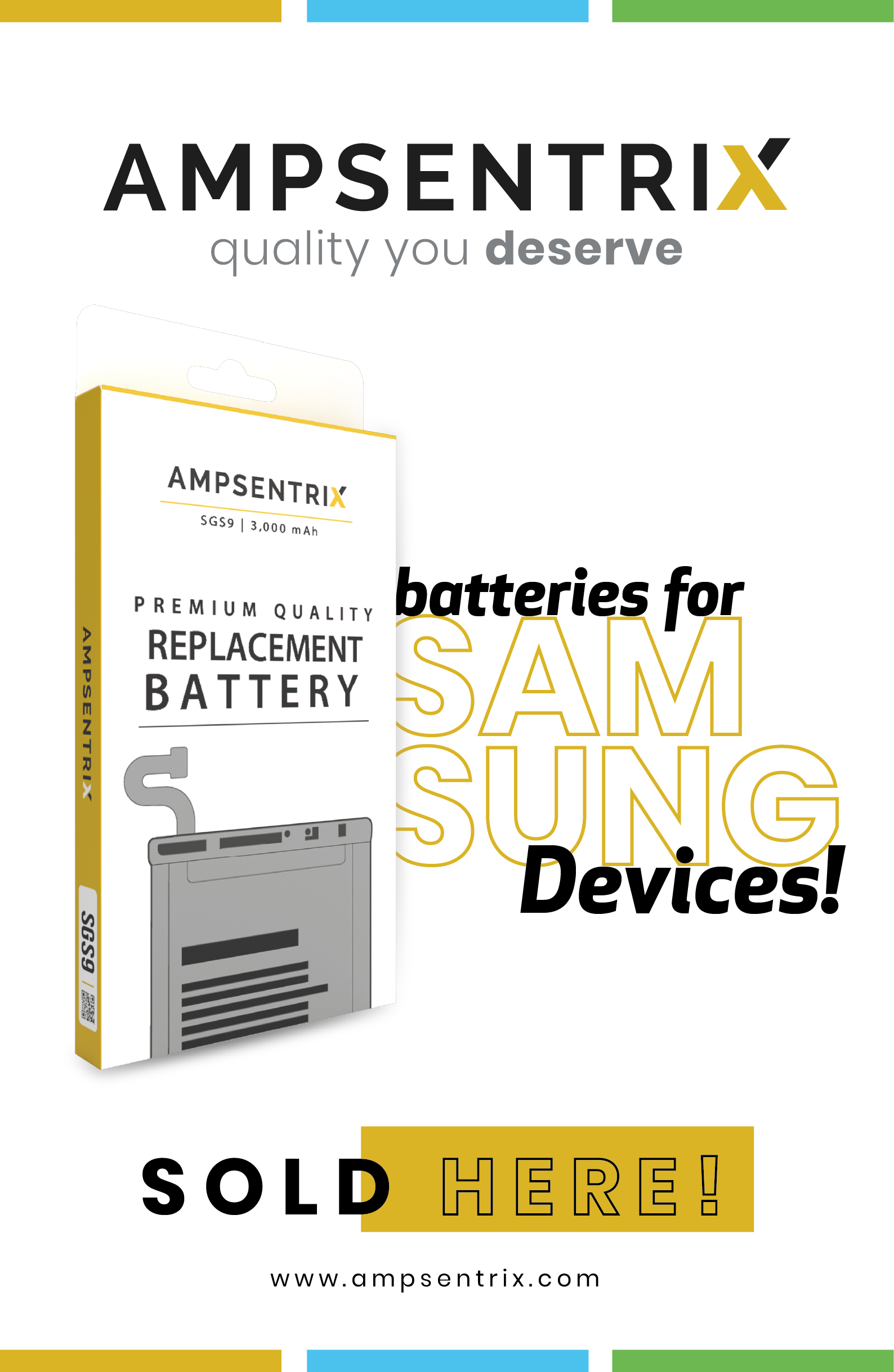 Ampsentrix Samsung Batteries