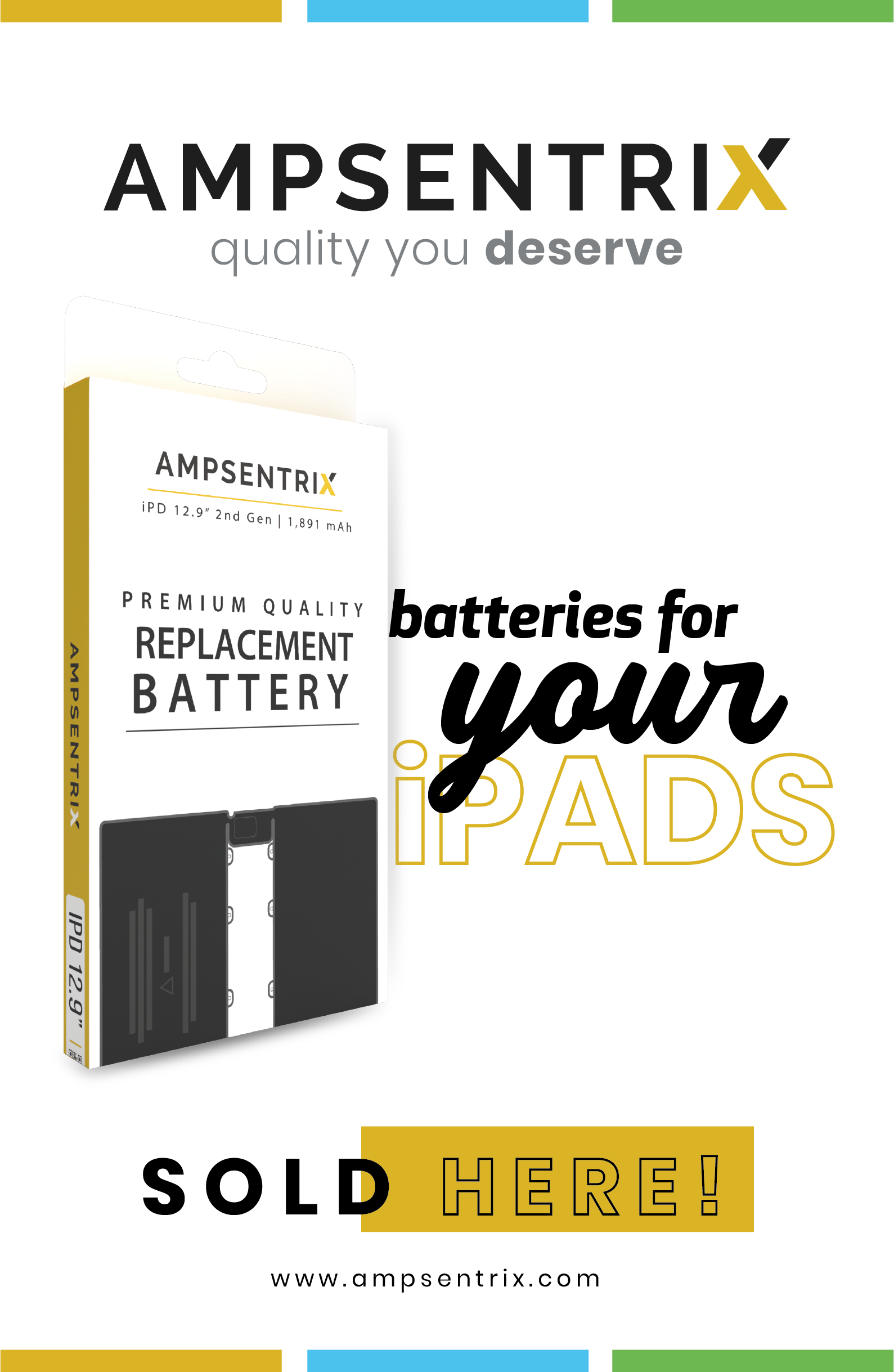 Ampsentrix iPad Batteries