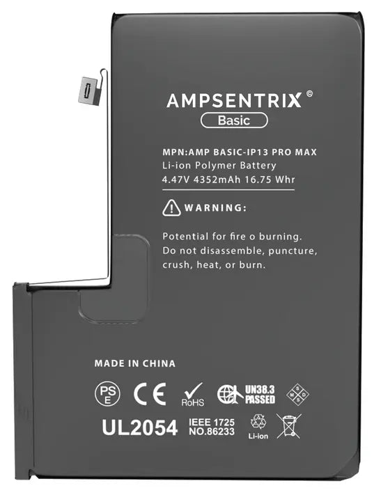 Ampsentrix Basic Replacement Batteries for Apple iPhone 13 Mini / 13 / 13 Pro / 13 Pro Max - 3C Easy Markham