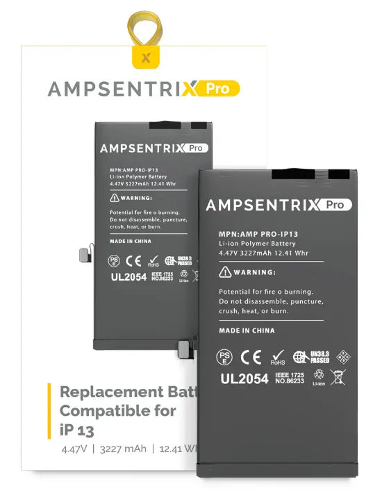 Ampsentrix Pro Replacement Batteries for Apple iPhone 13 Mini / 13 / 13 Pro / 13 Pro Max - 3C Easy Markham