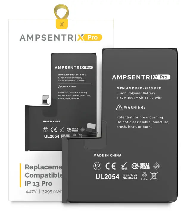 Ampsentrix Pro Replacement Batteries for Apple iPhone 13 Mini / 13 / 13 Pro / 13 Pro Max - 3C Easy Markham