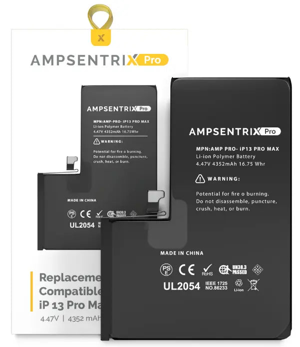 Ampsentrix Pro Replacement Batteries for Apple iPhone 13 Mini / 13 / 13 Pro / 13 Pro Max - 3C Easy Markham