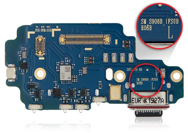 Replacement Charging Port for Samsung Galaxy S22 5G, S22 Plus 5G and S22 Ultra 5G - 3C Easy Markham