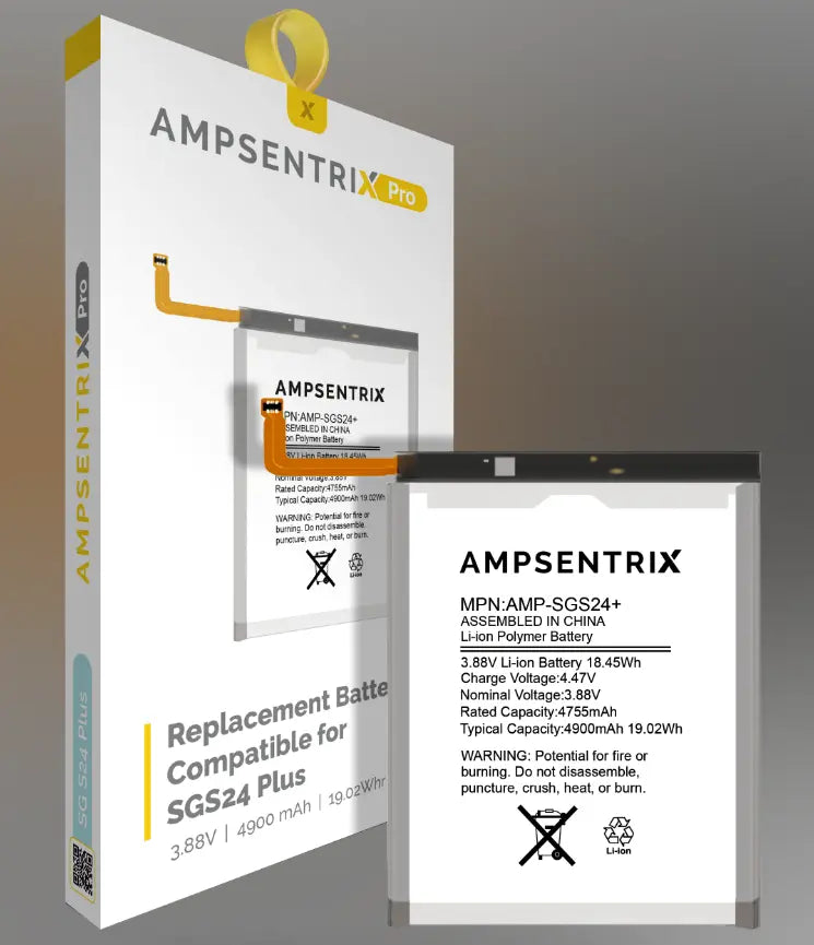 AmpSentrix Replacement Battery Compatible with Samsung S24, S24 Plus & S24 Ultra 5G 3C Easy Markham