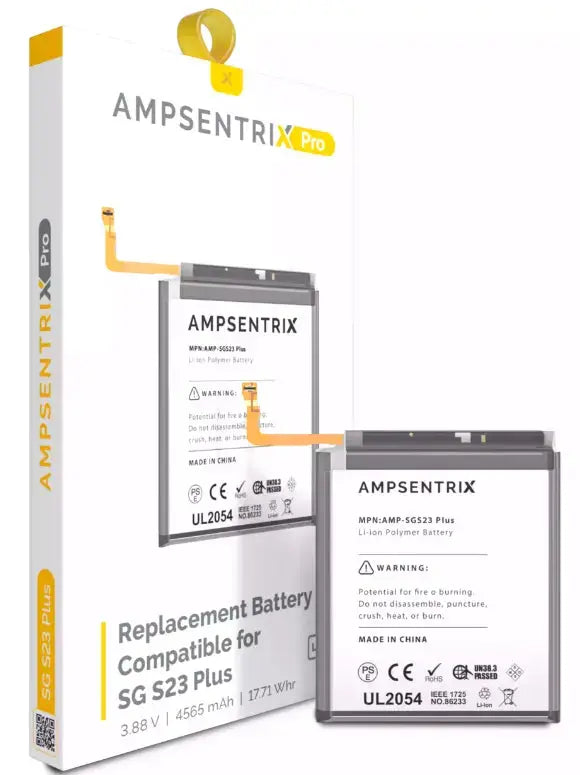 Ampsentrix Replacement Batteries for Samsung S23 5G, S23 Plus 5G and S23 Ultra 5G AmpSentrix