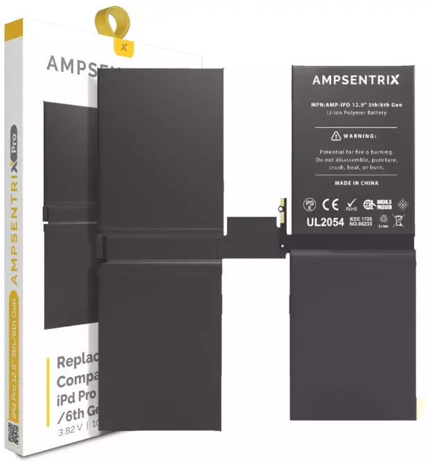 Ampsentrix Replacement Batteries for Apple iPad Pro 12.9" AmpSentrix