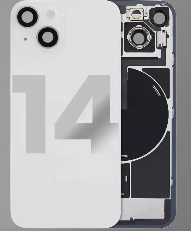 Back Cover Pre-Installed with Wireless Charging Coil, MagSafe Magnets & Flashlight Flex for iPhone 14 3C Easy Markham