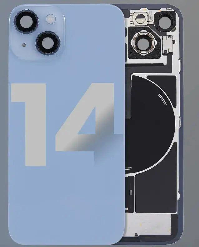 Back Cover Pre-Installed with Wireless Charging Coil, MagSafe Magnets & Flashlight Flex for iPhone 14 3C Easy Markham