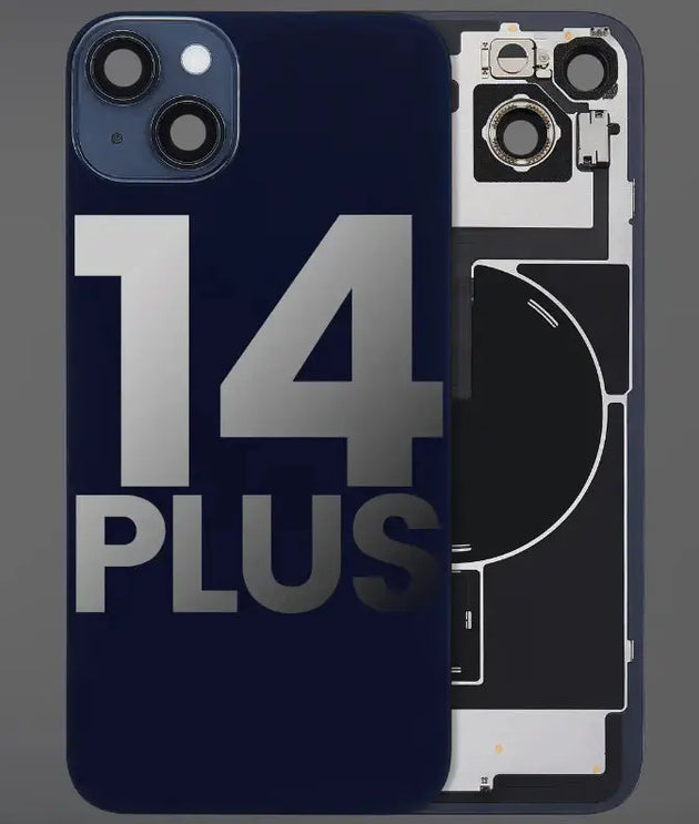 Back Cover Pre-Installed with Wireless Charging Coil, MagSafe Magnets & Flashlight Flex for iPhone 14 Plus 3C Easy Markham