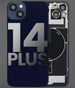 Back Cover Pre-Installed with Wireless Charging Coil, MagSafe Magnets & Flashlight Flex for iPhone 14 Plus 3C Easy Markham