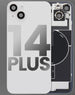 Back Cover Pre-Installed with Wireless Charging Coil, MagSafe Magnets & Flashlight Flex for iPhone 14 Plus 3C Easy Markham