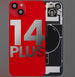 Back Cover Pre-Installed with Wireless Charging Coil, MagSafe Magnets & Flashlight Flex for iPhone 14 Plus 3C Easy Markham