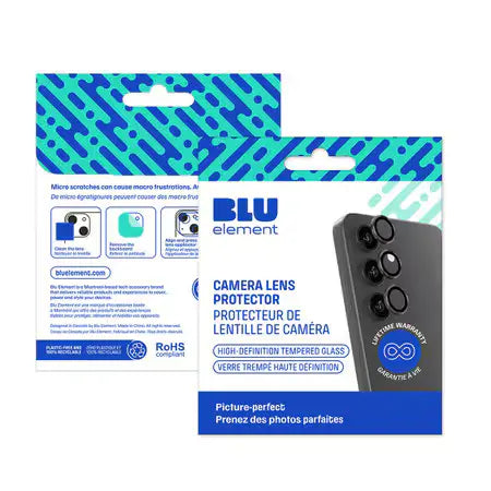 Blu Element Aluminum 1 by 1 Lens Protector Black for Samsung Galaxy S25 Edge Blu Element
