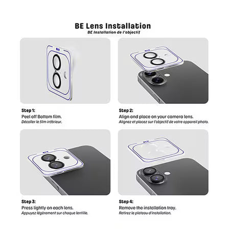 Blu Element's Invisible 1 by 1 Lens Protector Compatible with iPhone 17 Pro & 17 Pro Max Blu Element