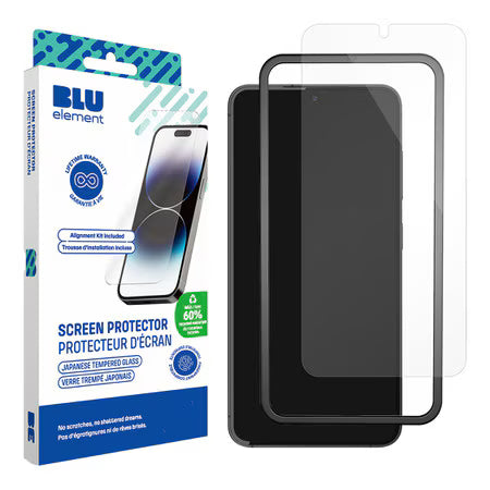 Blu Element's Tempered Glass Screen Protector Compatible with Samsung S25 FE Blu Element
