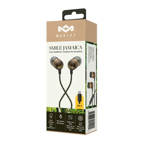 House of Marley's Smile Jamaica USB-C Earbuds House of Marley