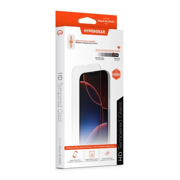HyperGear Tempered Glass Screen Protector Compatible w/ iPhone 16E Hyper Gear