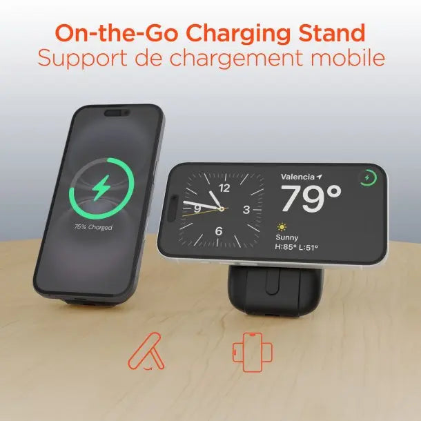 Hypergear 5000mAh Mag Grip Go Wireless Charging Power Bank w/ MagSafe & Cable Hyper Gear