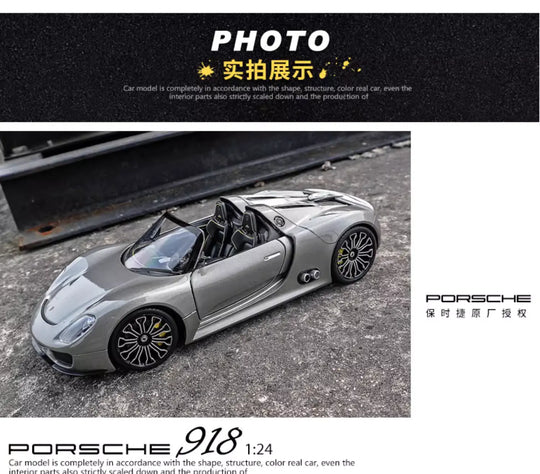 Welly 1:24 Porsche 918 Diecast Model - 3C Easy Markham