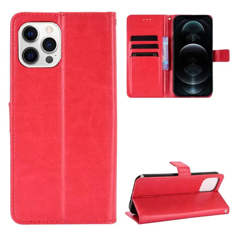Artificial Leather Profolio Case for iPhone 15, 15 Plus, 15 Pro and 15 Pro Max - 3C Easy Markham