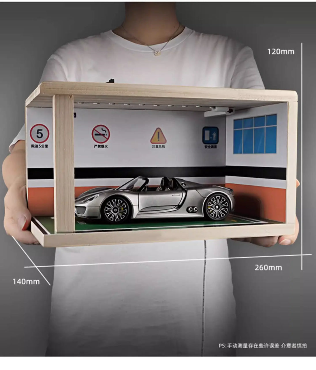 Welly's Simulated Parking Lot Spot for 1:24 Diecast Car Model - 3C Easy Markham