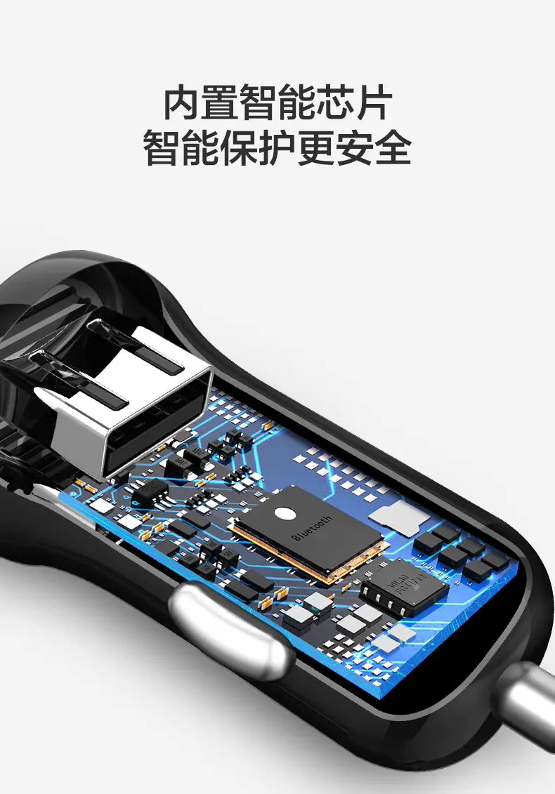 Pisen 12W Car Charger (USB-A Outputs x2) Pisen