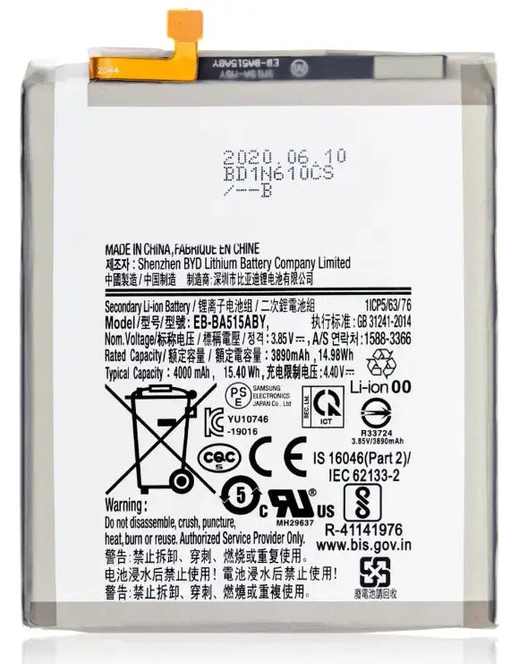 Replacement Batteries for Samsung A5X Series 3C Easy Markham