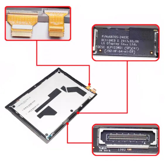 Replacement Screen Compatible with Microsoft Surface Pro 7 3C Easy Markham
