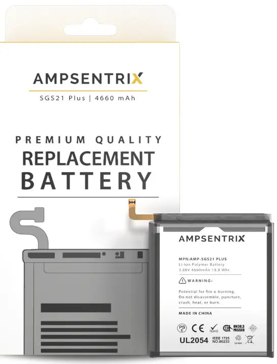 Ampsentrix Replacement Batteries for Samsung S21 5G, S21 Plus 5G, S21 Ultra 5G - 3C Easy Markham