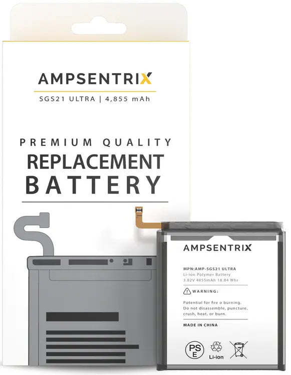 Ampsentrix Replacement Batteries for Samsung S21 5G, S21 Plus 5G, S21 Ultra 5G - 3C Easy Markham