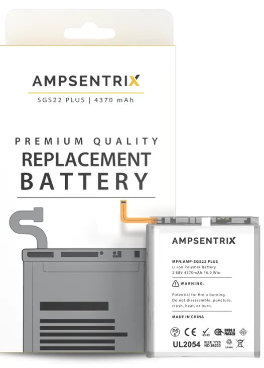 Ampsentrix Replacement Batteries for Samsung S22 5G, S22 Plus 5G and S22 Ultra 5G - 3C Easy Markham