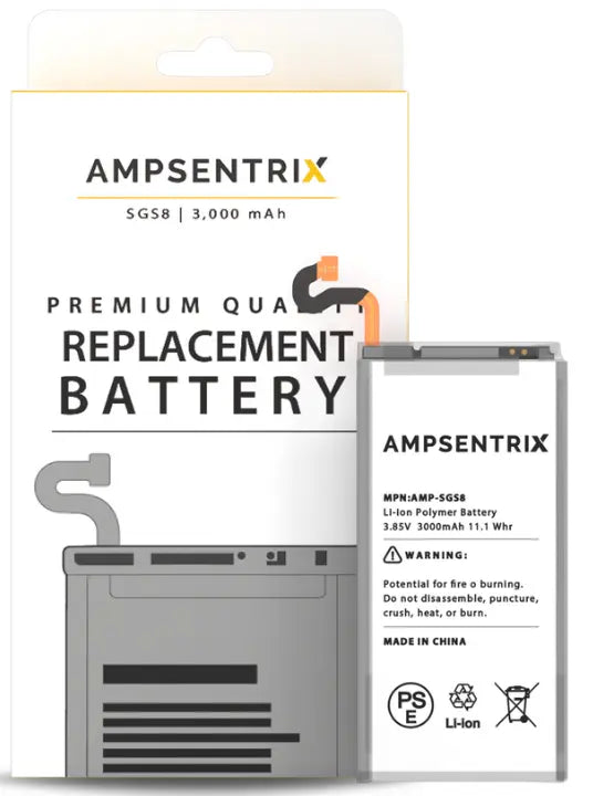 Ampsentrix Replacement Batteries for Samsung S8, S8 Plus, S9 and S9 Plus - 3C Easy Markham