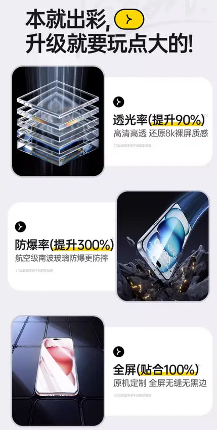 Pisen Full-Cover Screen Protector for Apple iPhone 15, 15 Plus, 15 Pro, and 15 Pro Max - 3C Easy Markham