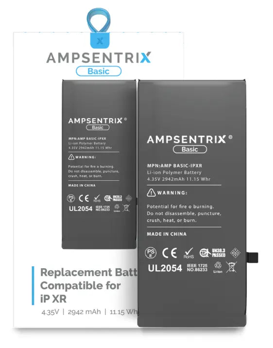 Ampsentrix Basic Replacement Batteries for Apple iPhone Xs / XR / Xs Max - 3C Easy Markham